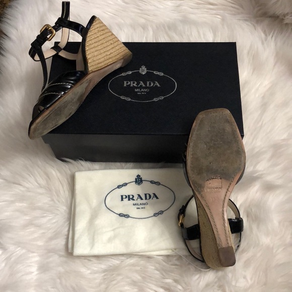 🌺Prada shoes size 38 1/2 Calzature Donna Vernice - Picture 5 of 10